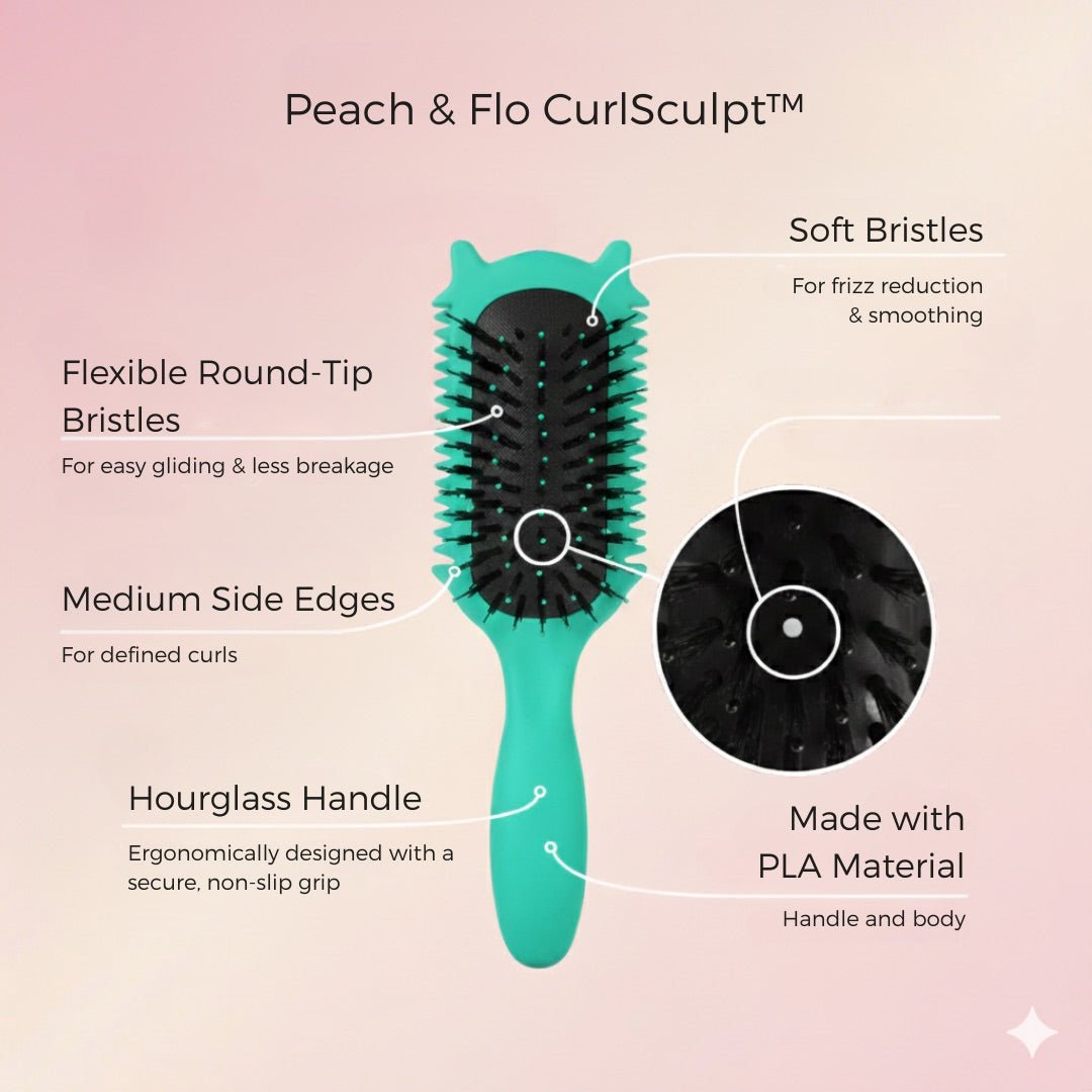Peach & Flo CurlSculpt™ Hair Brush - Peach & Flo